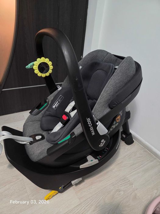Scoica Auto Maxi-Cosi Pebble 360 I-Size, 40-82 cm, Essential Graphite