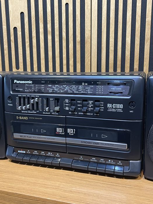 Radio casetofon boombox panasonic restaurat perfect functional