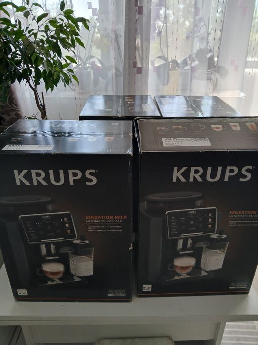 Espressor automat Krups Sensation Milk EA912HF0, 1450W, 15 bari, 6 retete, 5 trepte rasnita