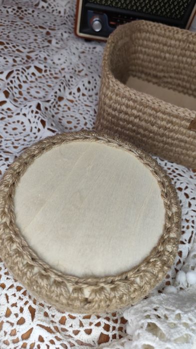 Корзина из джута