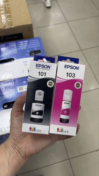 Оригинальные чернила Epson 103/108/057/101 EcoTank
