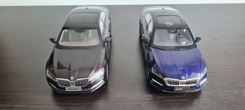 Aduc machete 1 18 Skoda/VW/Volvo cu imperfecțiuni la vopsea