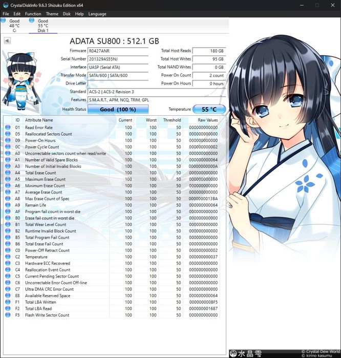 Новый 512GB ADATA SU800 m2. sata