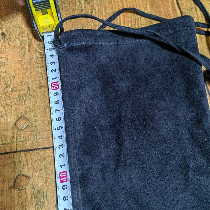 Сапоги замшевые чёрные