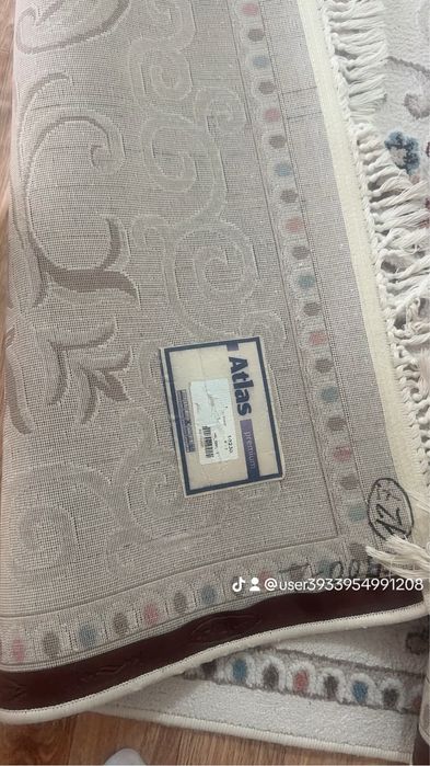Таза ақ кілем б/у