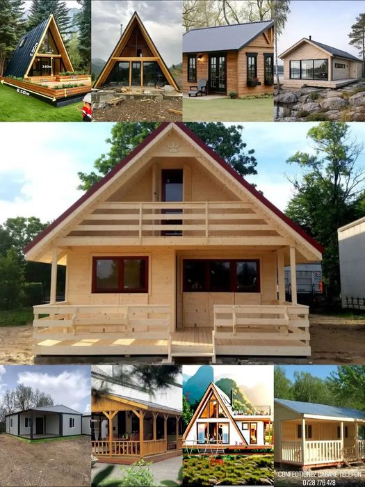 Facem  căsuțe  din lemn