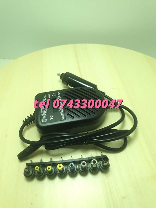 Alimentator Auto Universal Laptop12v 8 Capete Schimb