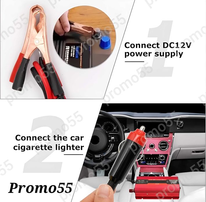 Качествен инвертор UKC 500w 1000w 2000w 4000w 12V 220V/ 24V 220V