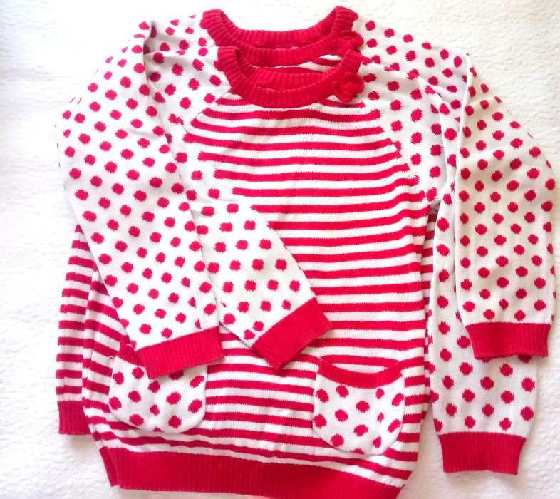 Пуловер - блузка за момиче - 2 броя