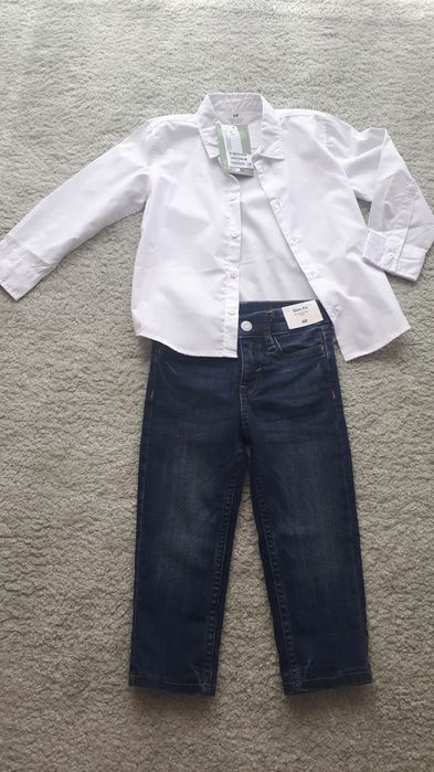 Set H&M, pantaloni si camasa