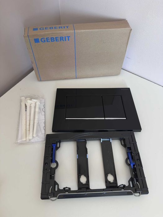 Geberit Sigma30 - Clapetă de acționare WC, negru si alb 115.883.KM.1