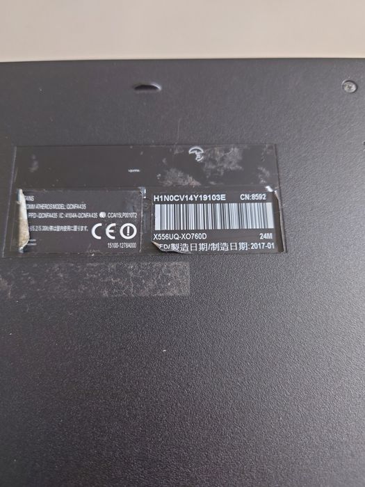 Asus X556UQ funcțional fara ssd ( i5-7200u• 8gb RAM DDR4• Nvidia 940) light gaming