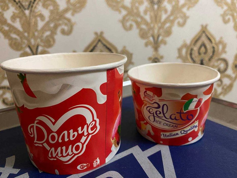 Одноразовые Стаканы для кофе, мохито и мороженое. Трубочки для кофе.