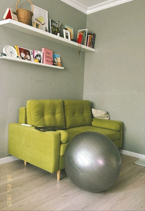 Мини-диван раскладной (фисташковый)