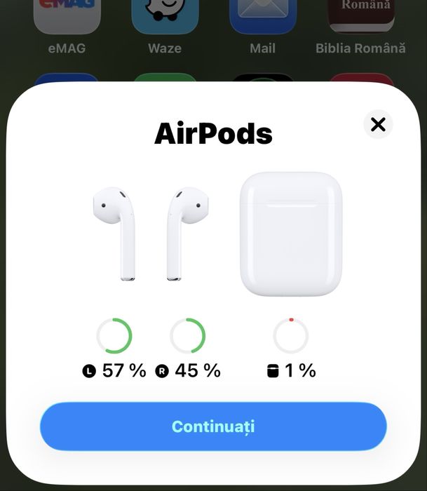 Airpods Generatia 2  Casti bluetooth