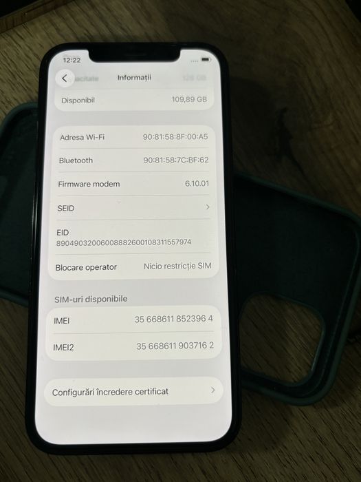 Vand iphone 12 pro 128 gb