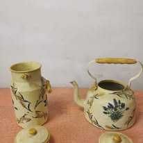 Set de ceainic cu capac pictate manual decor