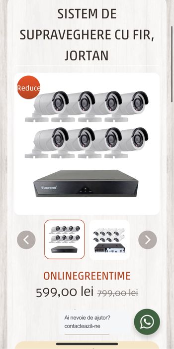 DVR Jortan negru cu cablu alimentare