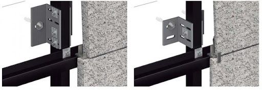 Сухой монтаж профиля крепление гранита клипса кляйммер