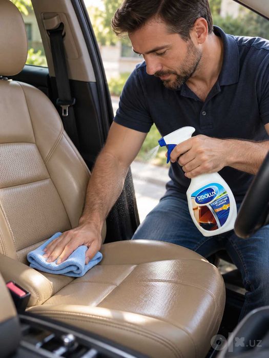 Спрей для кожи авто Sidolux Сидолюкс Car Leather Cleaner 500 мл