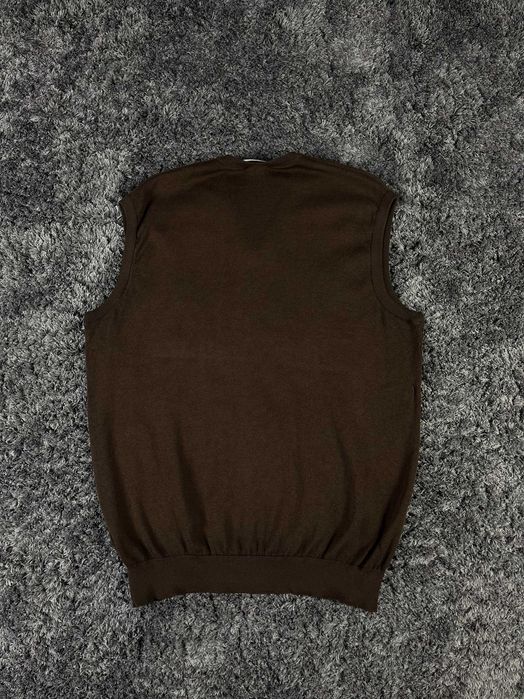 Lacoste Vintage V-Neck Wool Vest Мъжки Потник