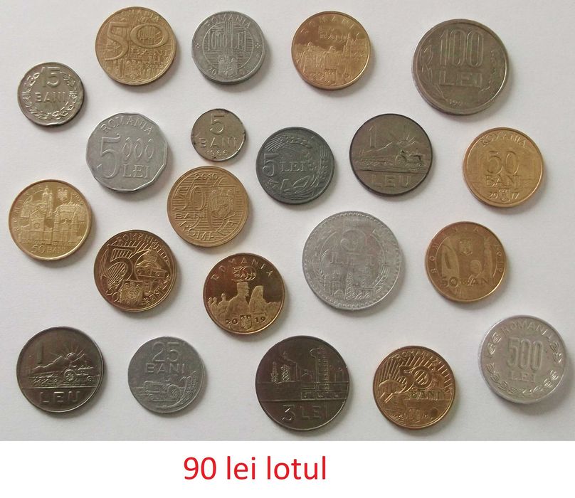 Loturi diverse de monede Romania 1941 - 2019 fara dubluri