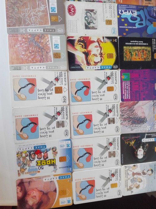 Две вази и лот гръцки фонокарти .