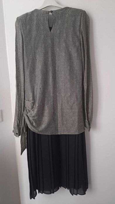 Oфициална рокля черно и сребристo