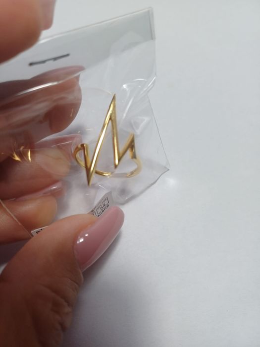 Inel din argint placat cu aur de 18k