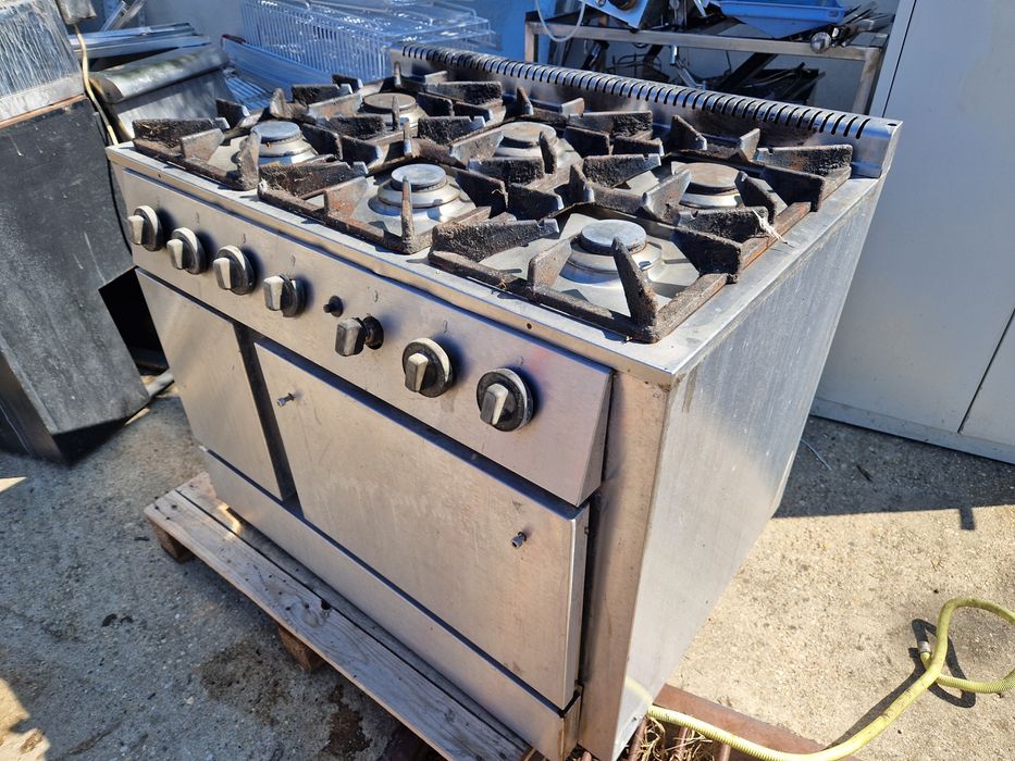 Aragaz cu banc 4 ochiuri, pe gaz sau curent, restaurant