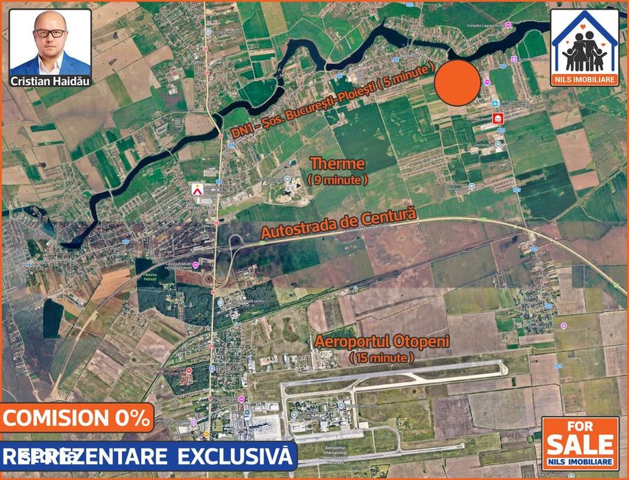 Teren 5160mp - Balotesti - Ilfov | Toate utilitatile! | Comision 0!