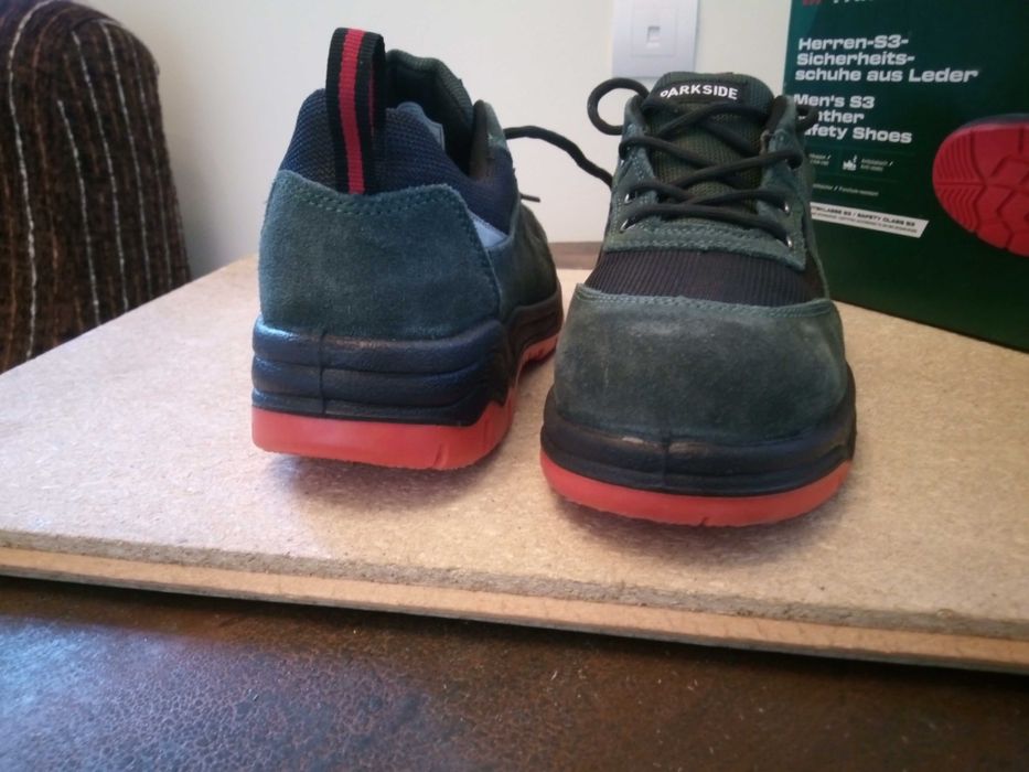 Parkside Pantofi de protecție din piele pentru bărbați nr.43, clasa S3