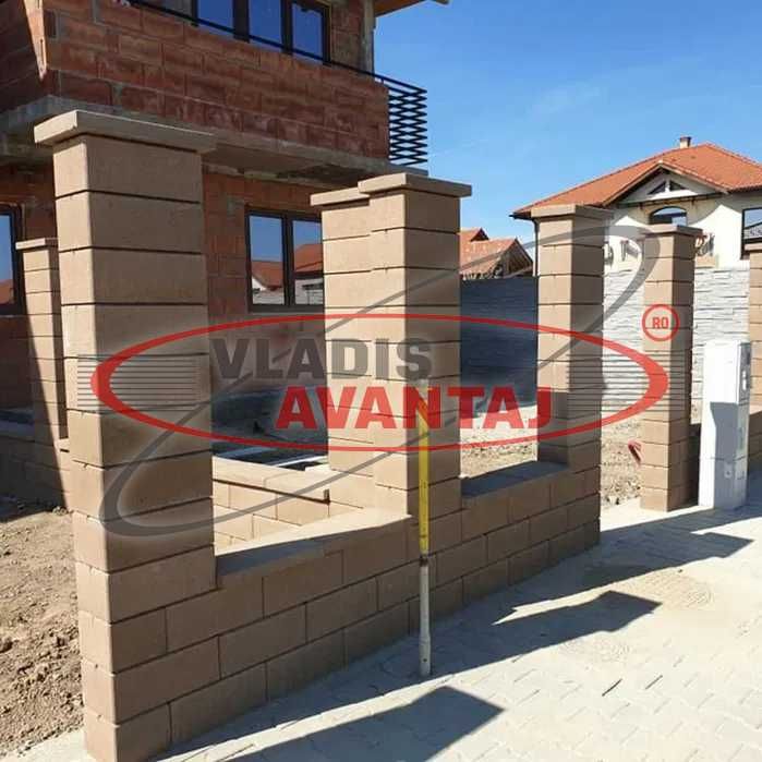 Bolțari 40x20x16 - 20x20x16 și capace gard Gama Rivago si Robusto