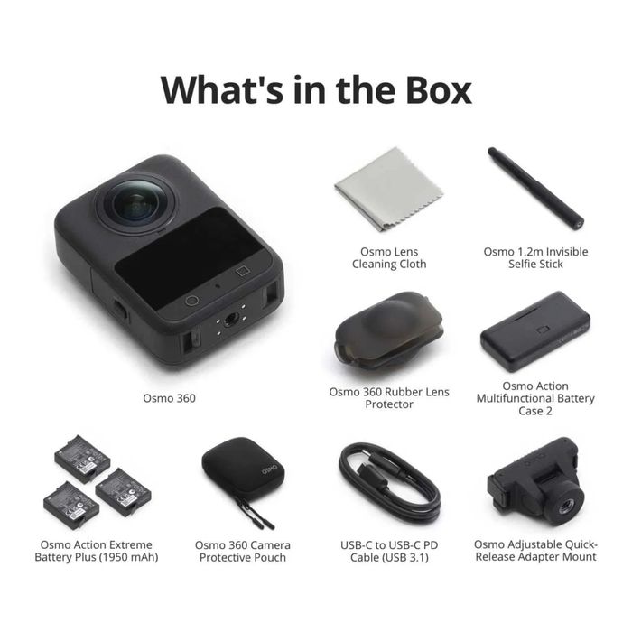 Dji osmo 360 adventure combo