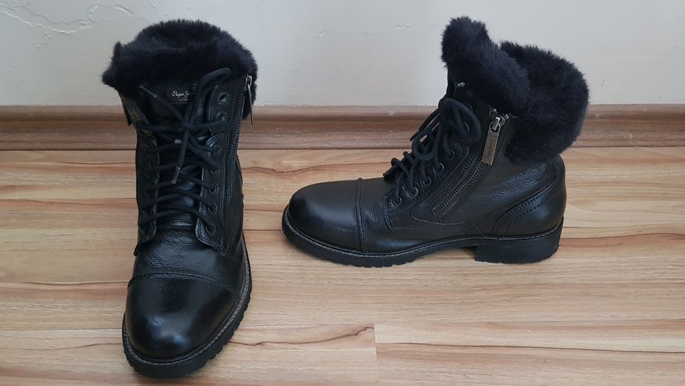 Дамски боти от естествена кожа Pape Jeans рядмер 38