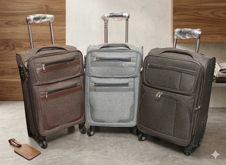 РАСПРОДАЖА тканевых чемоданов размера S