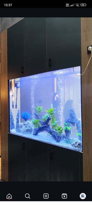 Zakaz asosida akvarium yasab beramiz siz istagan dizaynda Akvarium ola