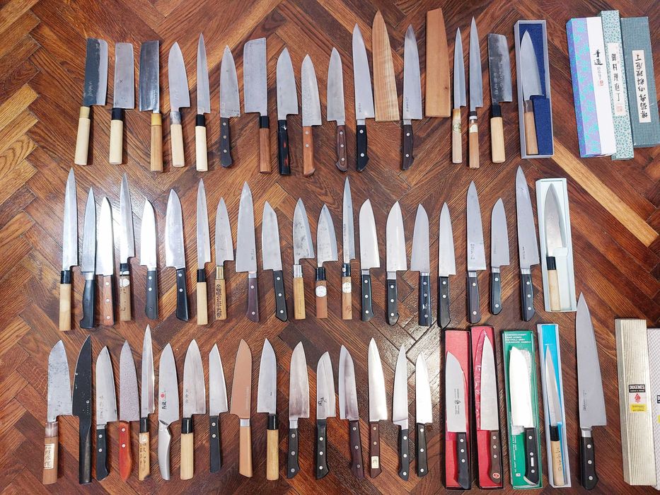 Cutite Bucatarie Japoneze Vechi Lucrate Manual Originale!