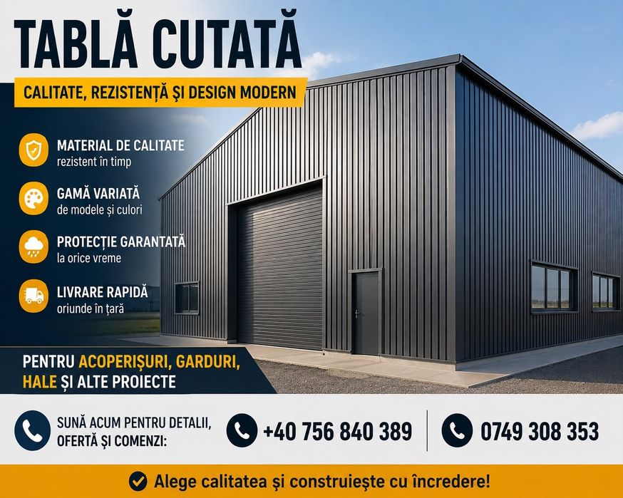 Tabla cutata de vânzare