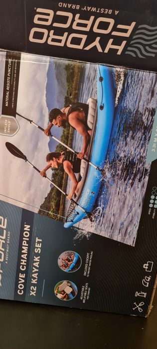 Caiac gonflabil pentru 2 persoane