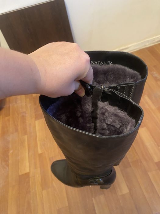 Продам сапоги кожаные