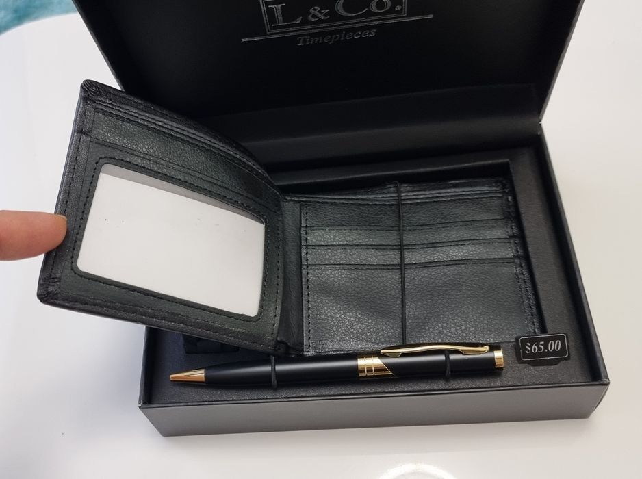 Set Cadou Bărbătesc: Ceas + Portofel + Pix
