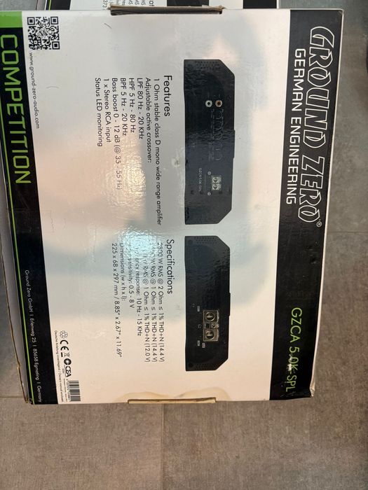 Sistem audio auto competition