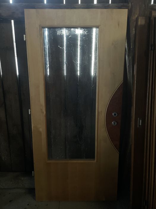 Ușă interior 100% lemn masiv plin – Germania • Cu broască + mânere