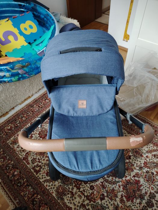 Комбинирана детска количка Cangaroo Icon 2в1 цвят дънки