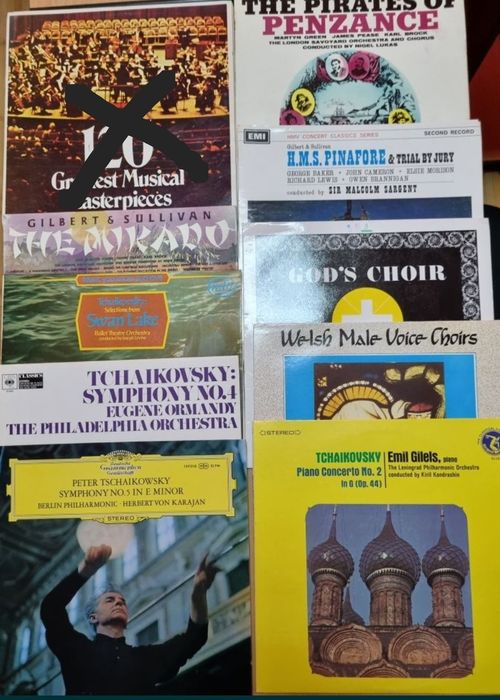 Discuri vinil (muzică clasică) ( Chopin,  Mozart, Strauss s.a.)