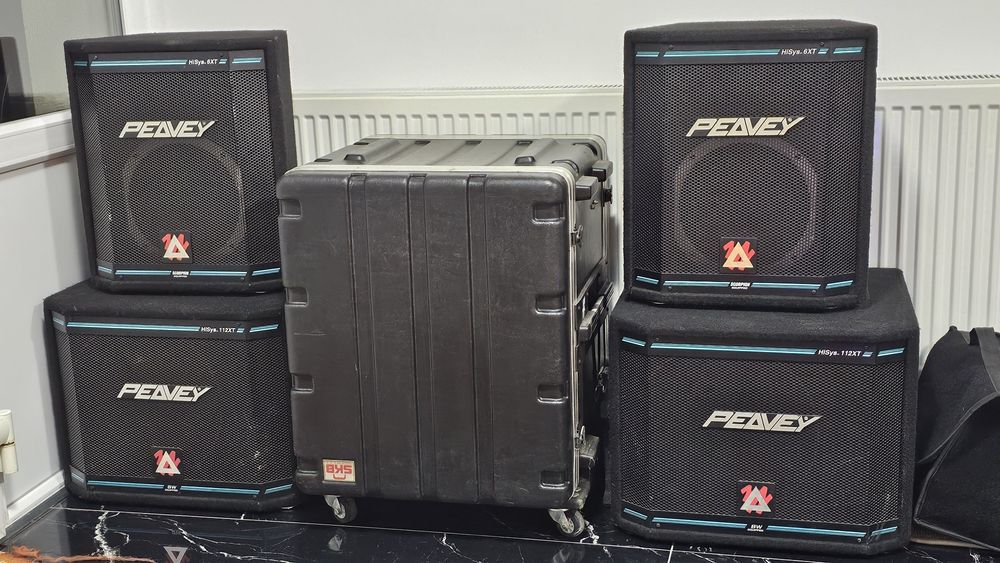 Statie DYNACORD PowerMate 500 si boxe PEAVEY SERIA XT