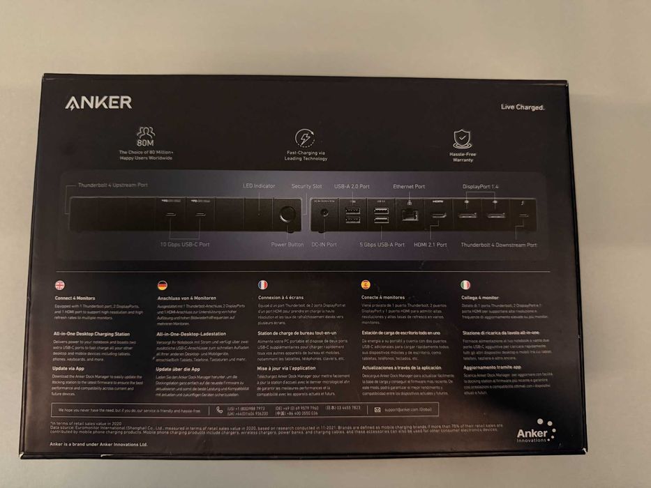 Anker 778 Thunderbolt Docking Station (12-in-1, Thunderbolt 4) | NOU - sigilat