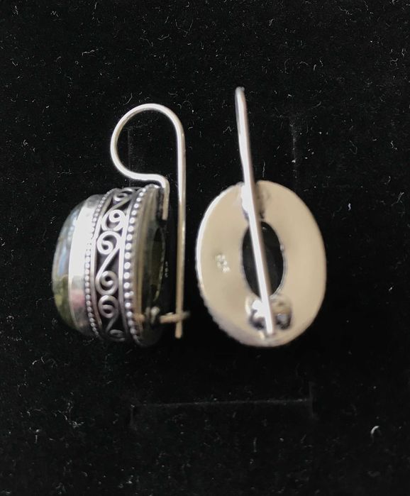 Cercei Argint 925 cu Pietre Semipretioase Labradorit