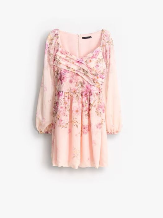 Мини рокля с цветя